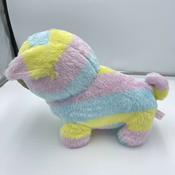 Amuse Collection Mameshiba Rainbow Bulldog 14" Plush - Picture 2 of 7